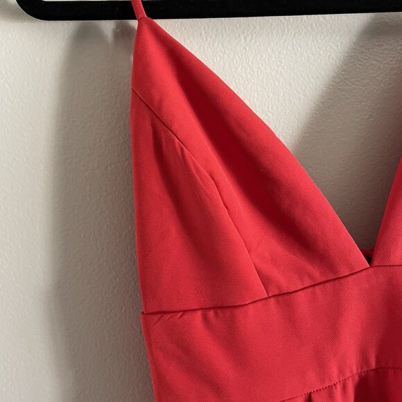 Lulus Women XS Red Pockets Here For The Party Sleeveless Mini Skater Dress NWT - Picture 5 of 12